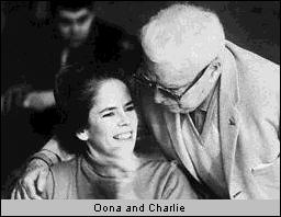 Oona and Charlie Chaplin in 1966